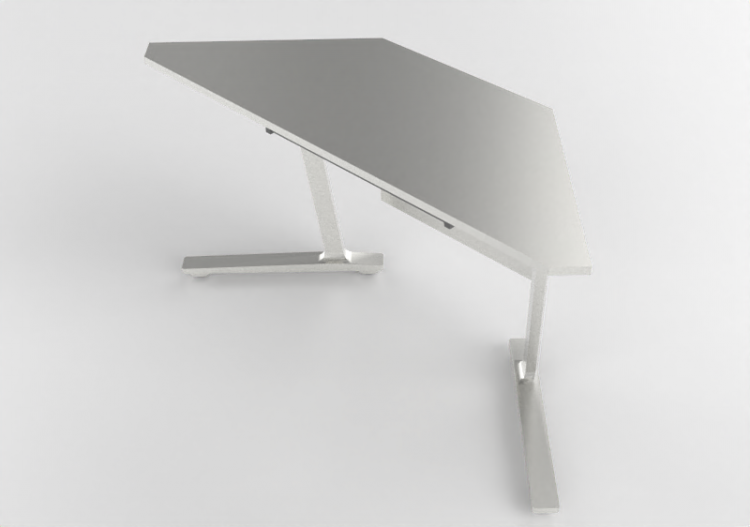 3D Desks - Metal Desk - Kokuyo - Calm - KT PWSC141SAWPAWNN...