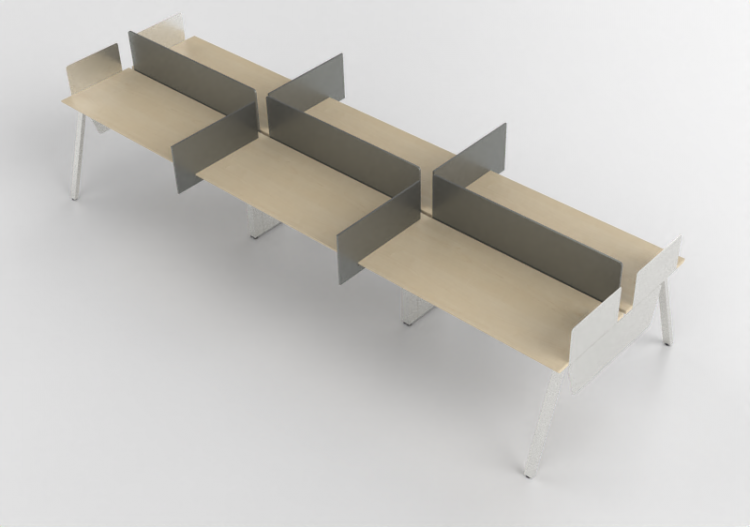 3D Desks - Wooden Desk - Kokuyo - Arch - ACCA software