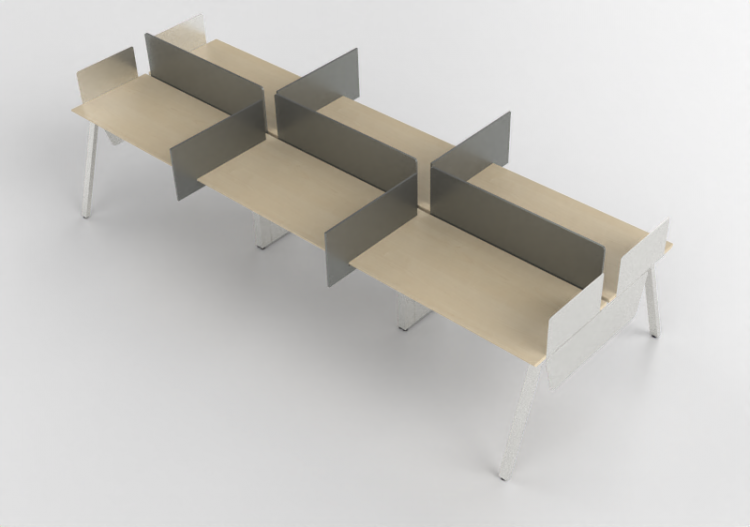 3D Schreibtische - Schreibtisch aus Holz - Kokuyo - Arch -...