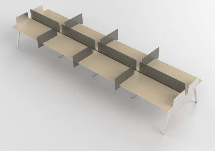 3D Desks - Wooden Desk - Kokuyo - Arch - ACCA software