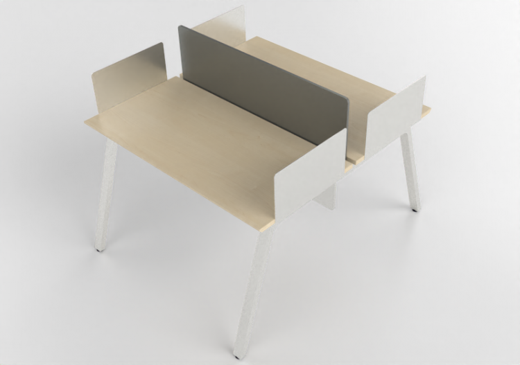 Bureaux 3D - Bureau en bois - Kokuyo - Arch - ACCA software