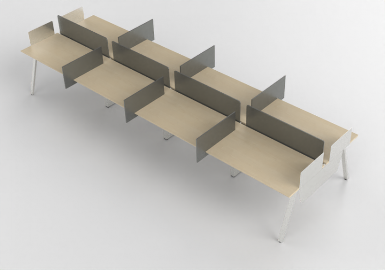 Bureaux 3D - Bureau en bois - Kokuyo - Arch - ACCA software