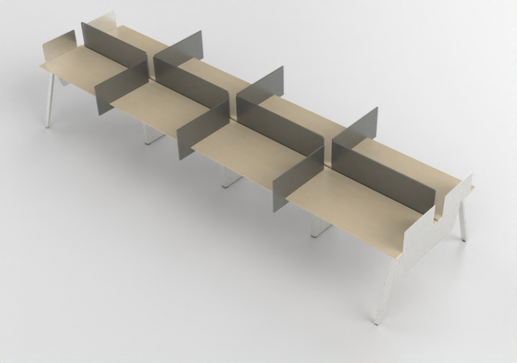 Escritorios 3D - Escritorio de madera - Kokuyo - Arch -...