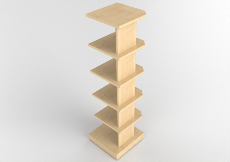 3D Book shelf - Wooden Shelf - Kokuyo - Days Office...