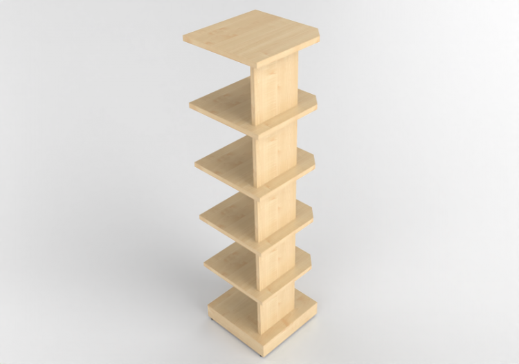 3D Book shelf - Wooden Shelf - Kokuyo - Days Office...