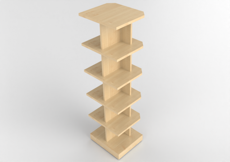 3D Bücherregal und Behälter - Holzregal - Kokuyo - Days...