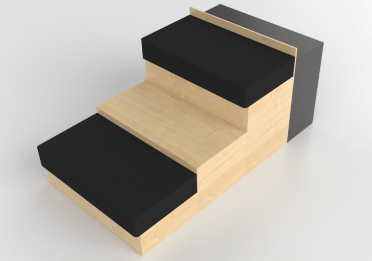 3D Sofa - Wooden storage sofa - Kokuyo - Days Office...