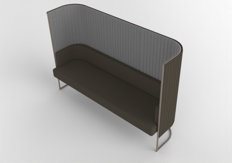 3D Sofa - Fabric Armchair - Kokuyo - Inframe- SN TS313BGNB5...