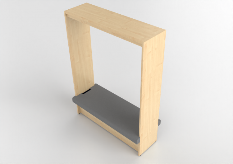 3D Zubehör - Holzregal mit Zweiersofa - Kokuyo - Days...