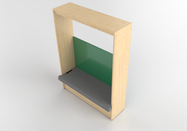 3D Zubehör - Holzregal mit Zweiersofa - Kokuyo - Days...