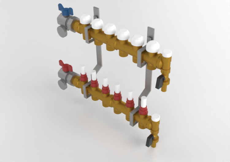 Verteiler 6-fach DN25 - 3873 - 385 0010 - ACCA software