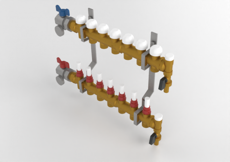 Verteiler 7-fach DN25 - 3873 - 385 0009 - ACCA software