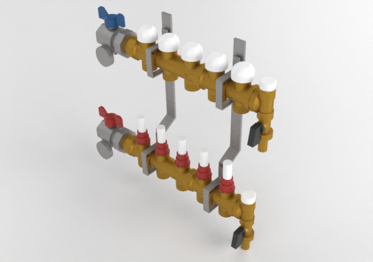 5-way Distribution manifold DN25 - 3873 - 385 0011 - ACCA...