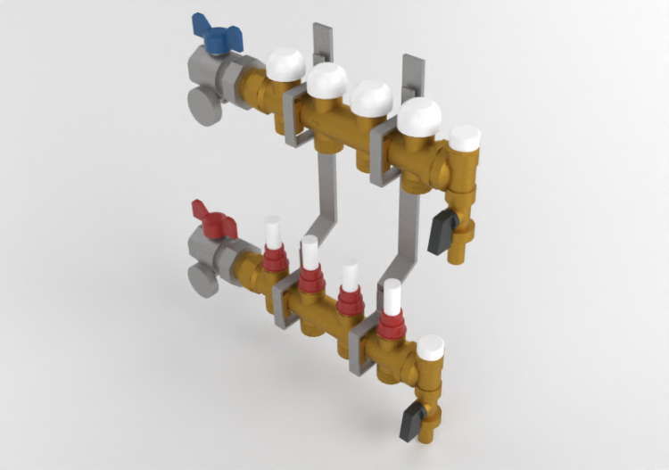 4-way Distribution manifold DN25 - 3873 - 385 0020 - ACCA...