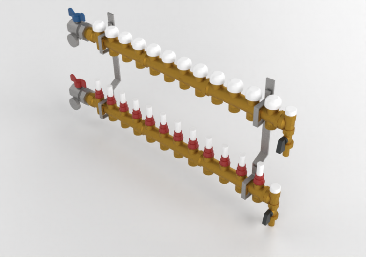 12-way Distribution manifold DN25 - 3873 - 385 0022 - ACCA...