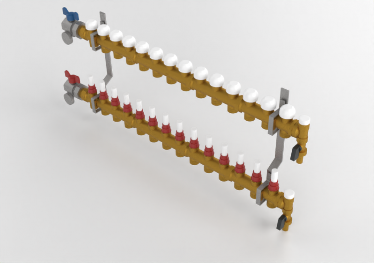 Verteiler 14-fach DN25 - 3873 - 385 0119 - ACCA software
