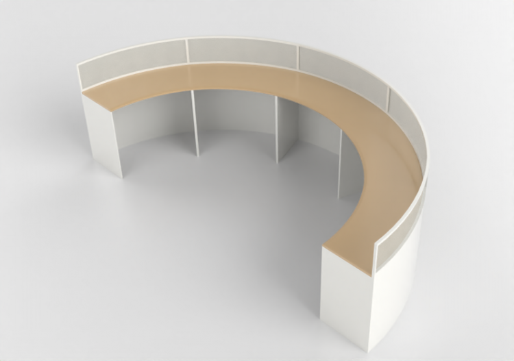 Escritorios 3D - Escritorio de madera lacada - Kokuyo -...