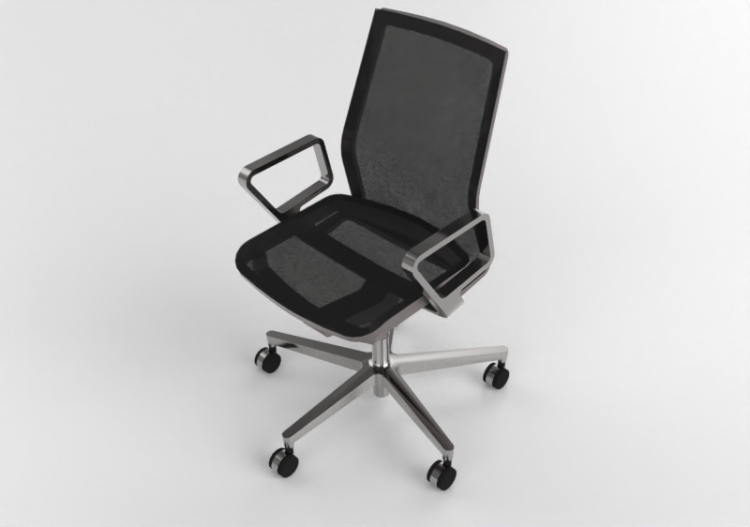 3D Chairs - Fabric Chair - Kokuyo - Fabre - C01 P161MU -...