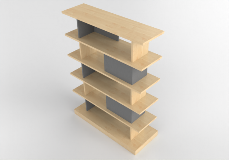 Librerie e Contenitori 3D - Credenza in legno - Kokuyo -...
