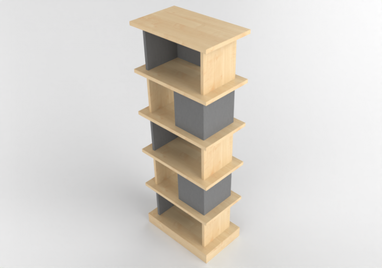 Bibliothèque 3D - Buffet en bois - Kokuyo - Days Office...
