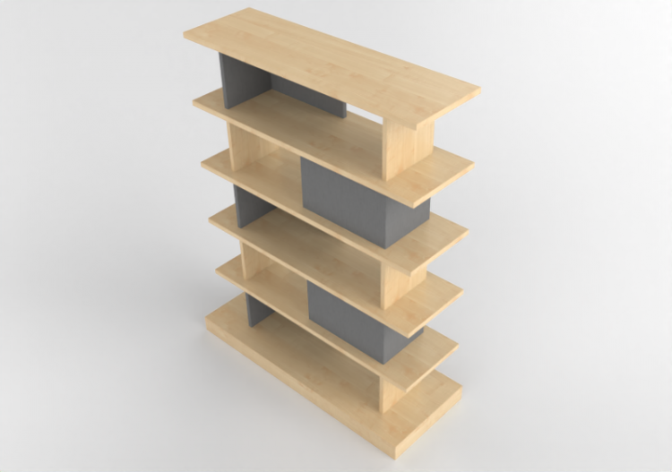 Librerie e Contenitori 3D - Credenza in legno - Kokuyo -...