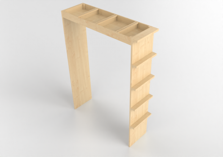 3D Book shelf - Wooden Shelf - Kokuyo - Days Office...