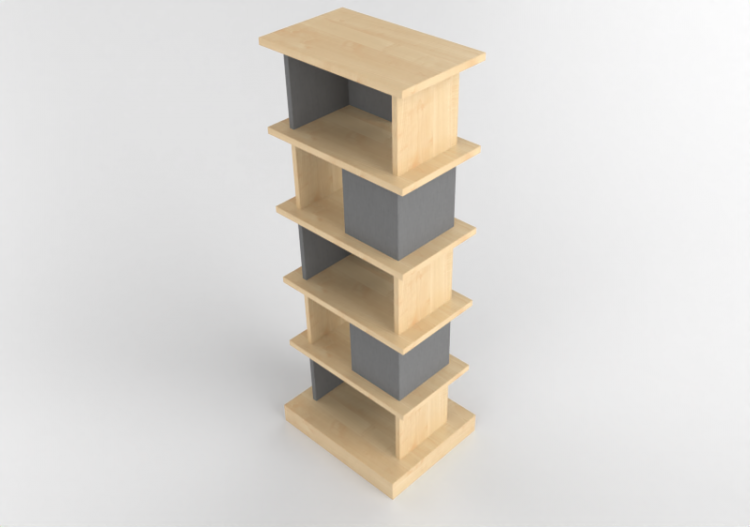 Librerías y Contenedores 3D - Aparador de madera - Kokuyo -...