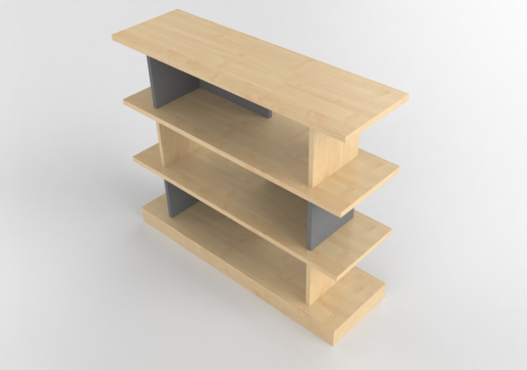 Bibliothèque 3D - Buffet en bois - Kokuyo - Days Office...