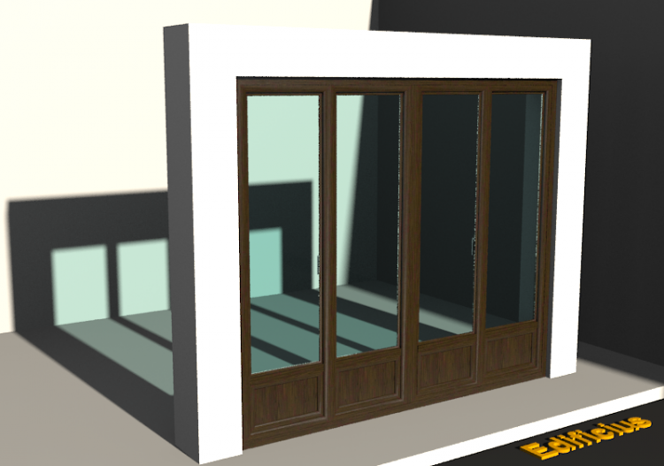 Esquadria 3D - JN[R] 4FB[1P] - ACCA software
