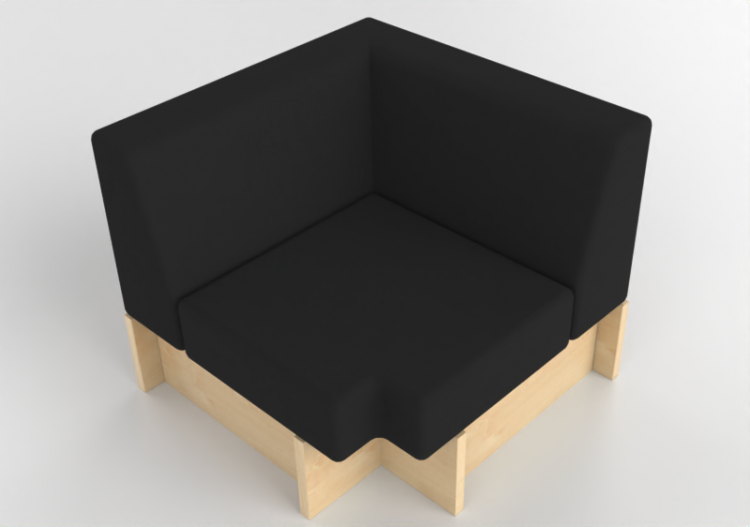 3D Sofa - Fabric Sofa - Kokuyo - Days Office Boundary - XY...
