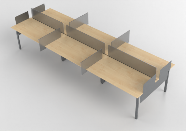 Scrivanie 3D - Scrivania in legno - Kokuyo - Arch - ACCA...