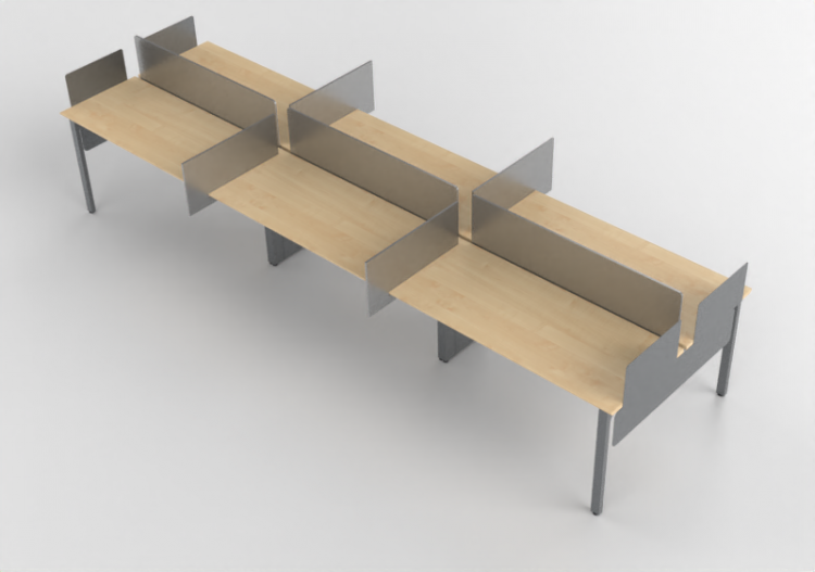 Escritorios 3D - Escritorio de madera - Kokuyo - Arch -...