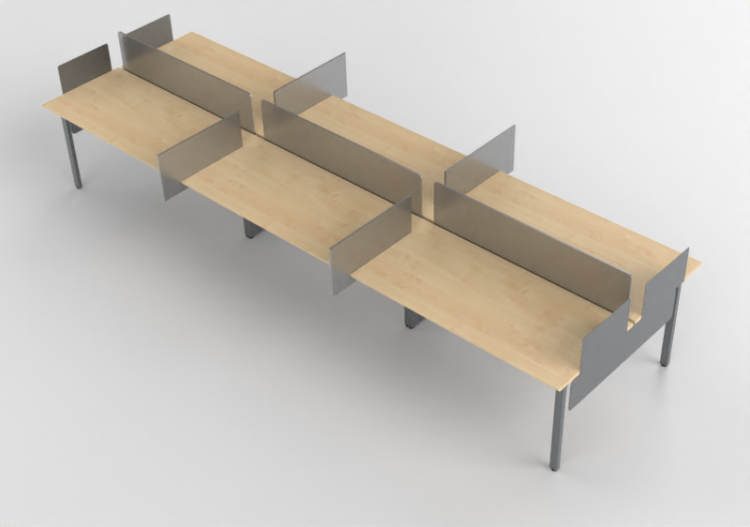 Bureaux 3D - Bureau en bois - Kokuyo - Arch - ACCA software