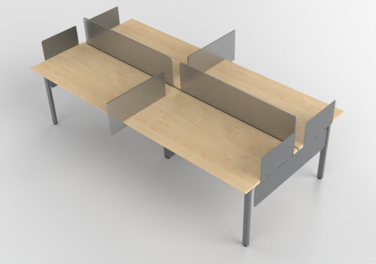 Escritorios 3D - Escritorio de madera - Kokuyo - Arch -...
