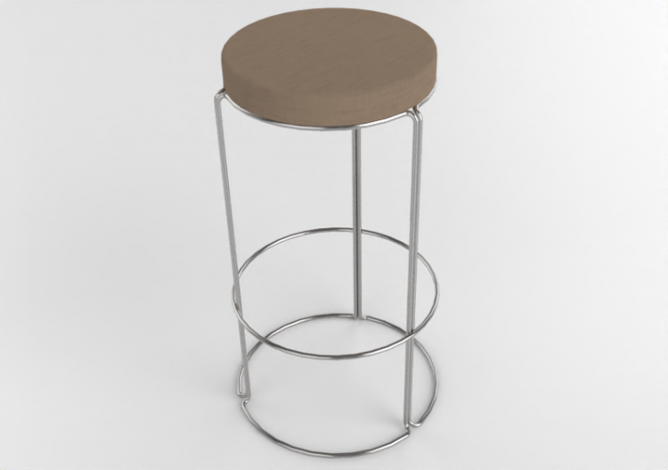 Cadeira 3D - Banqueta em tecido - Kokuyo - CK 750 - CK...