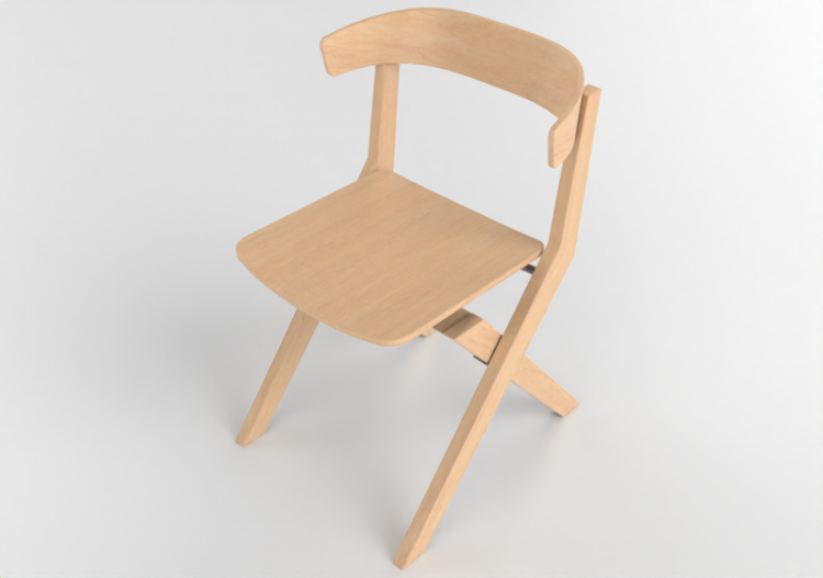 3D Stühle - Wooden Chair - Kokuyo - Wood Side - XY...