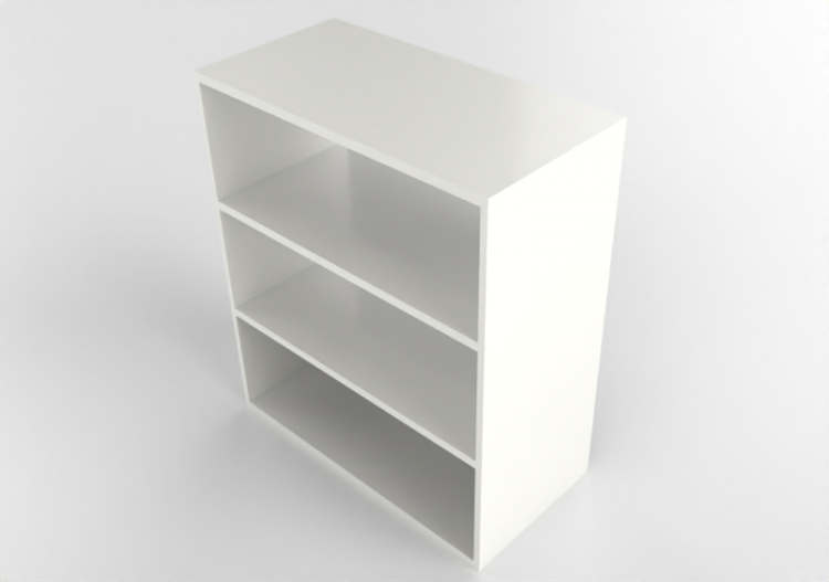 3D Bücherregal und Behälter - Lacquered wood bookcase -...