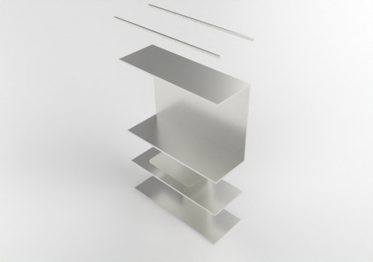 Librerie e Contenitori 3D - Mensola in metallo - Kokuyo -...