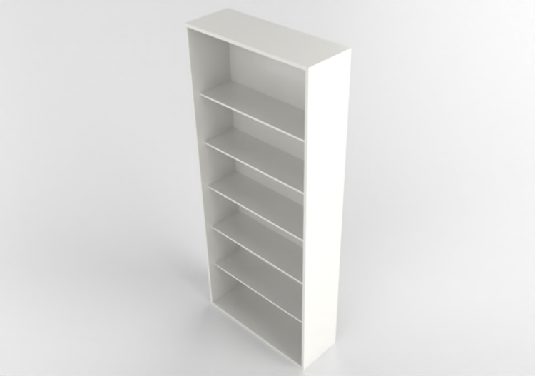 3D Book shelf - Lacquered wood bookcase - Kokuyo - Edia -...