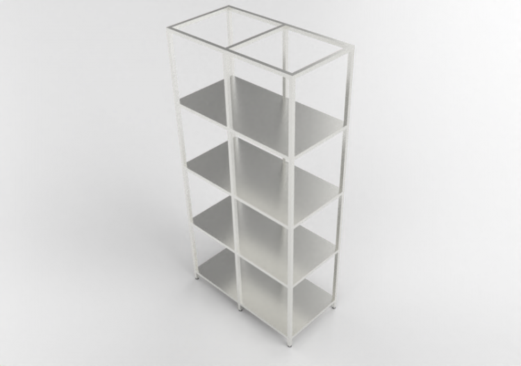 3D Book shelf - Metal sideboard - Kokuyo - Juke - SJK FS42W...