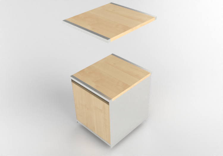 3D Bücherregal und Behälter - Wooden Shelf - Kokuyo - Juke...