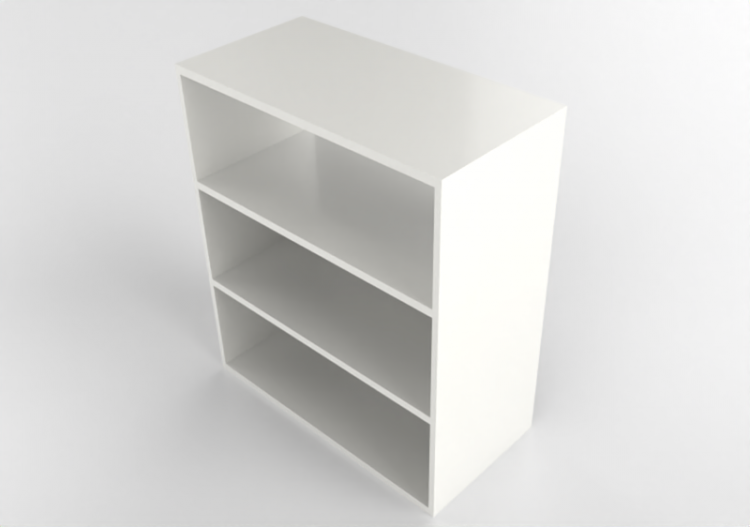 3D Bücherregal und Behälter - Lacquered wood bookcase -...