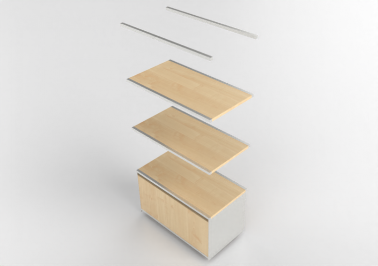 Librerie e Contenitori 3D - Mensola in legno - Kokuyo -...