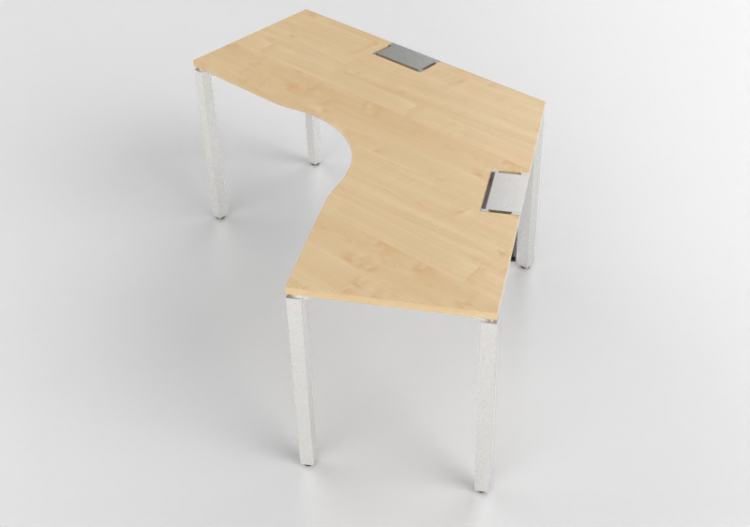 Mesas 3D - Mesa de madeira - Kokuyo - Workfit - SD...