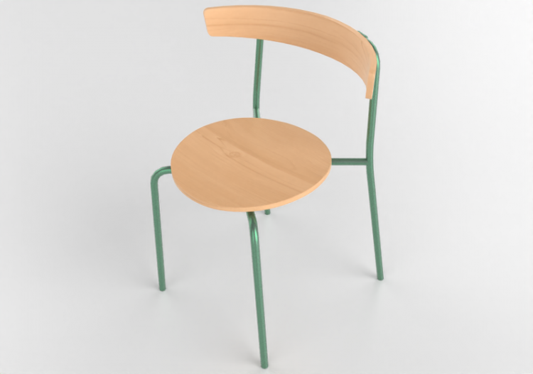 Sillas 3D - Silla de madera - Kokuyo - Hang Like - XY...