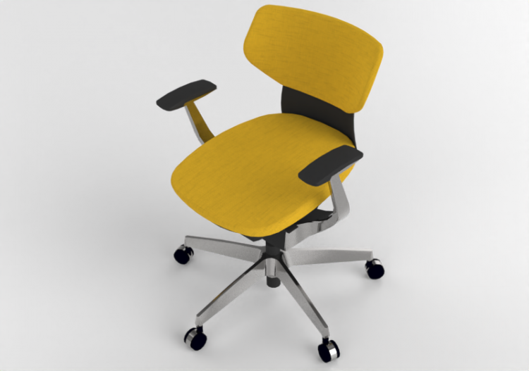3D Chairs - Fabric Chair - Kokuyo - Ing - CR GA3241E1G41S W...