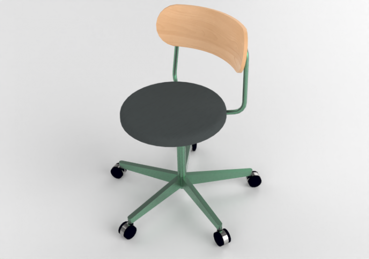 Sillas 3D - Silla de metal - Kokuyo - Hang Like - XY CHLC3...