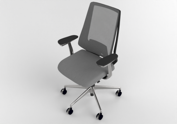 3D Chairs - Fabric Chair - Kokuyo - Duora - CR GA3061E6KZE3...