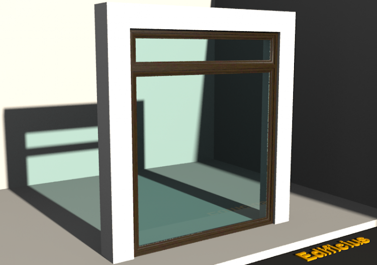 3D Tür/Fenster - SCHF[R] 1F + 1OBL - ACCA software