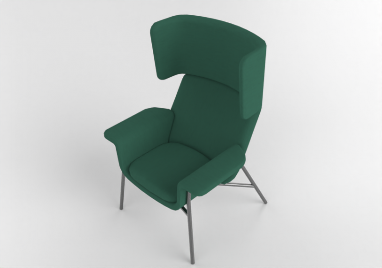 3D Arm Chairs - Fabric Armchair - Kokuyo - Notion - CN...